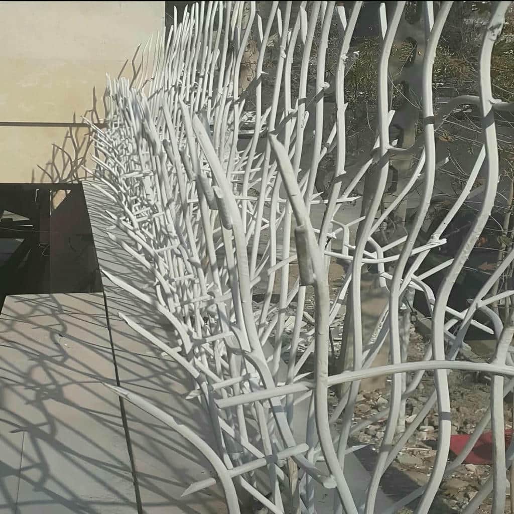 سفارش حفاظ شاخ گوزنی میلگرد خمکاری برای دیوار کوتاه