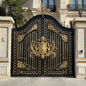 13 طرح درب پارکینگ مشکی طلایی