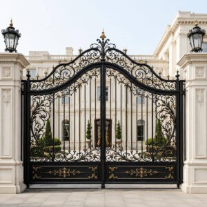 14 مدل درب پارکینگ برش لیزری طرح هندسی