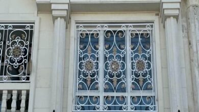 10 نمونه حفاظ پنجره ویلایی نمای باغ