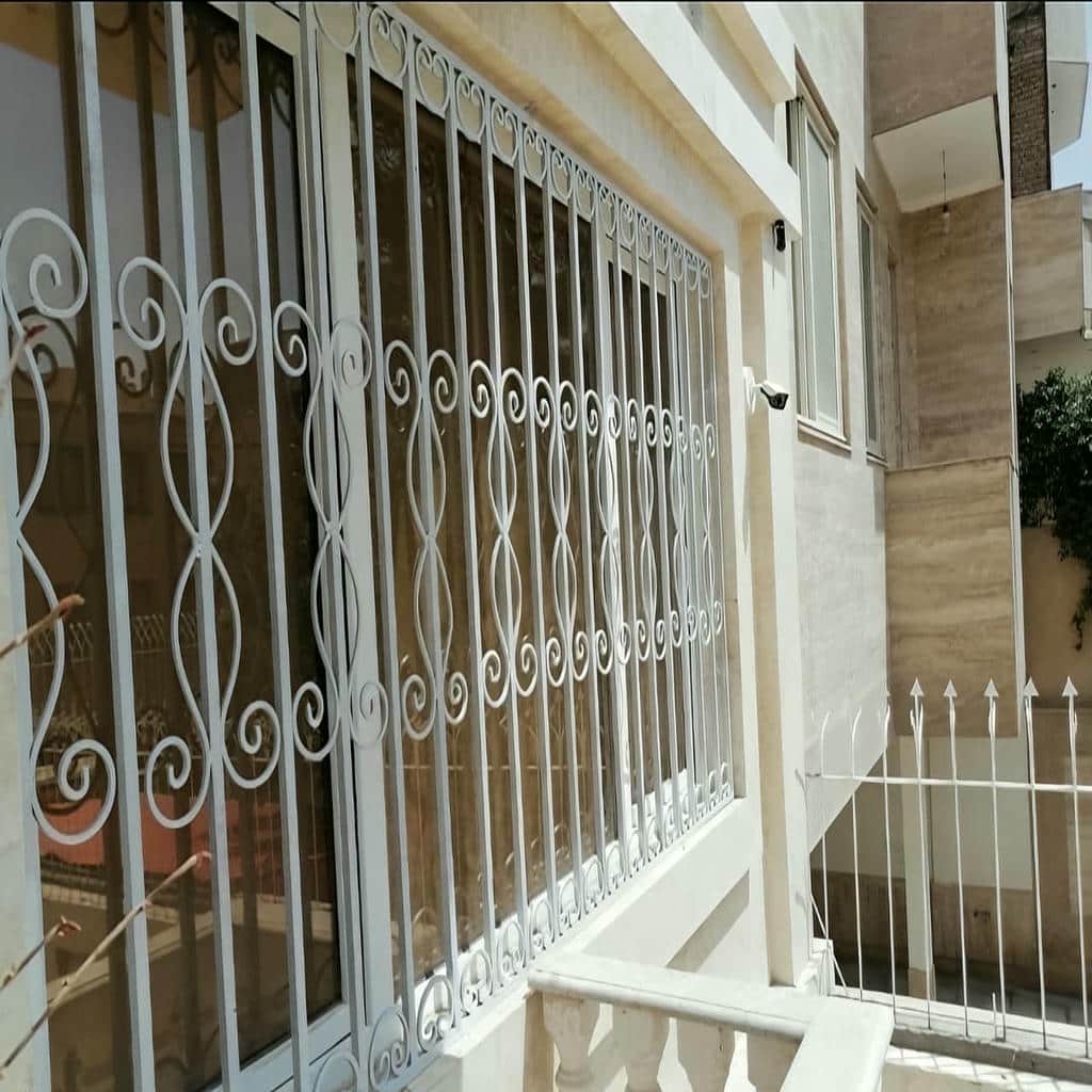 ساخت حفاظ پنجره نمای باغ مدل فرفورژه خلوت