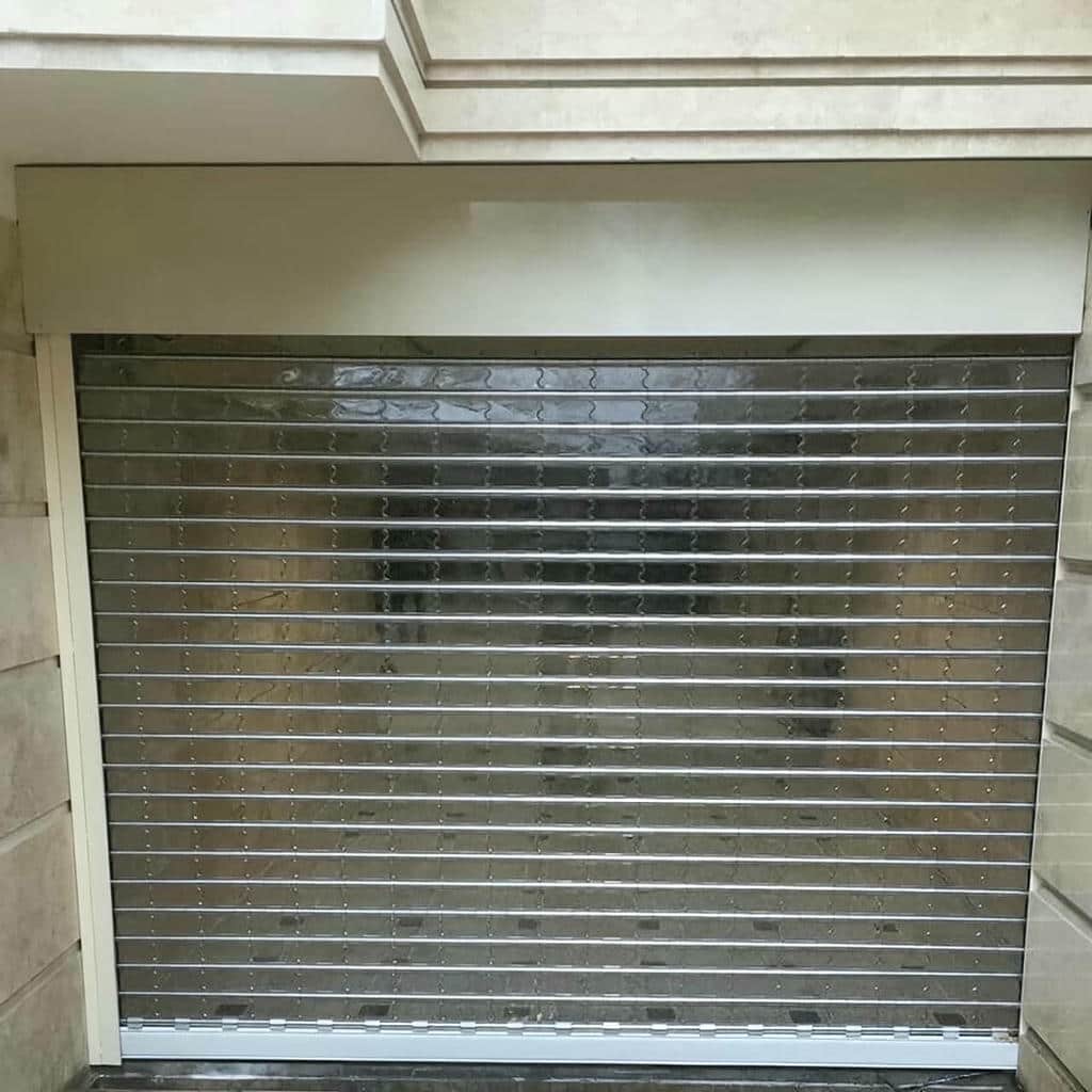 اجرای کرکره صنعتی مغازه با فتوسل ایمنی