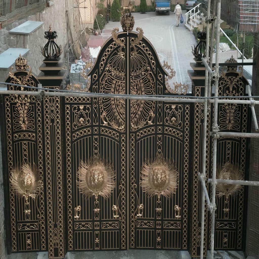 ساخت درب حیاط ورودی محوطه با پروفیل مقاوم