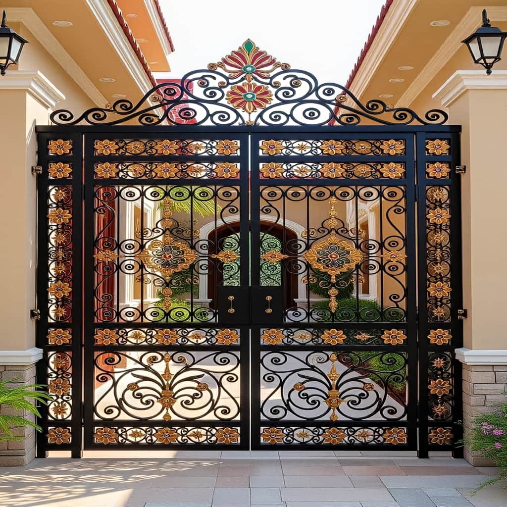سفارش درب حیاط ورق پانچ مناسب پارکینگ