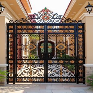 11 طرح درب حیاط CNC پنل مشبک