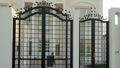9 مدل درب ویلایی فرفورژه نمای رومی