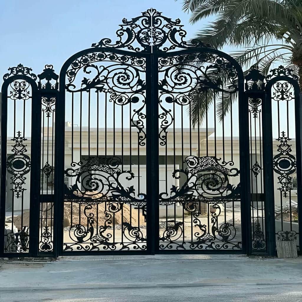 درب حیاط ورق پانچ برای امنیت ورودی ساختمان