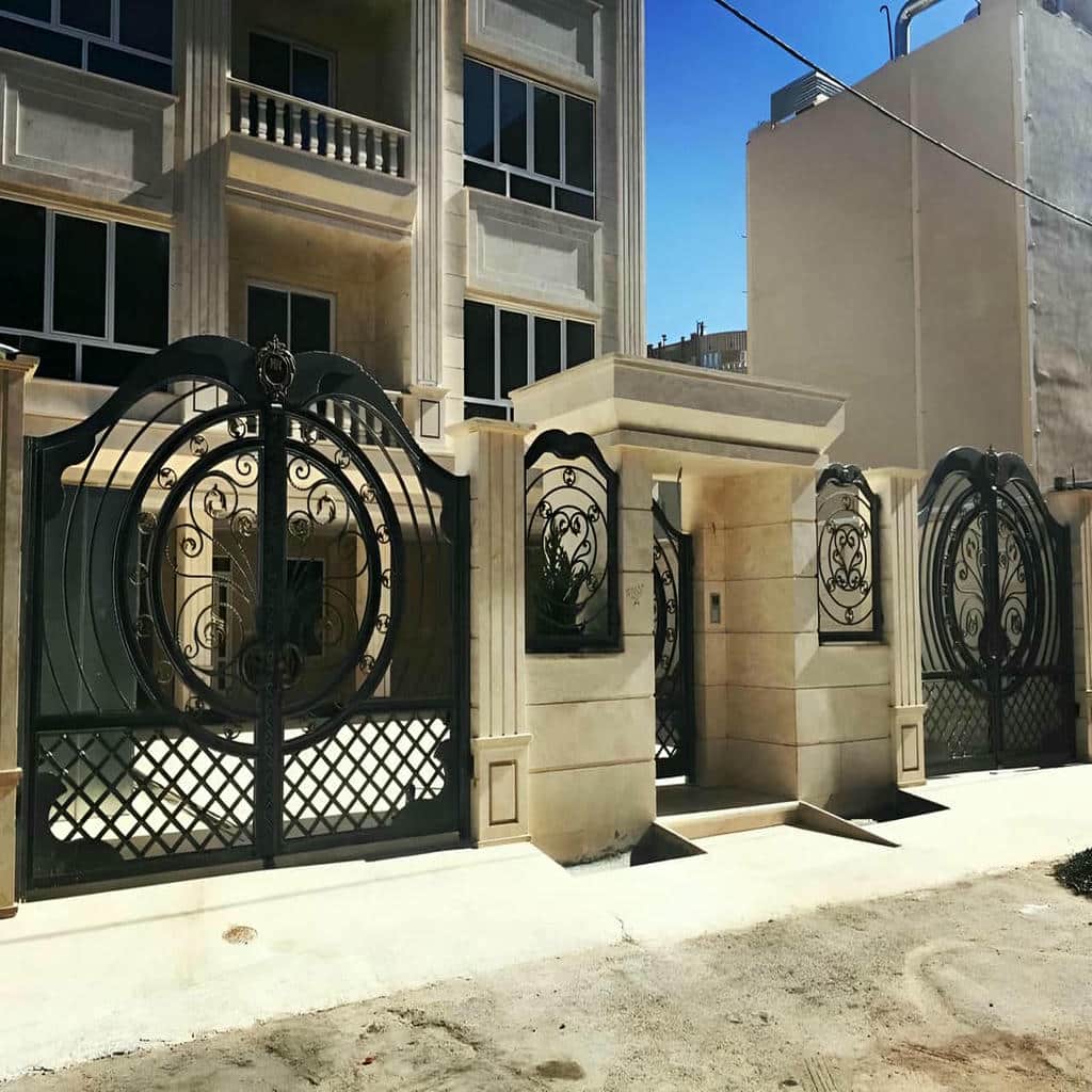 12 مدل درب ویلایی ورق پانچ
