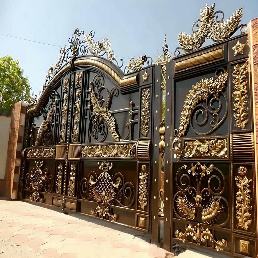 ساخت درب آهنی برش لیزری پوشیده برای کنترل دید ورودی