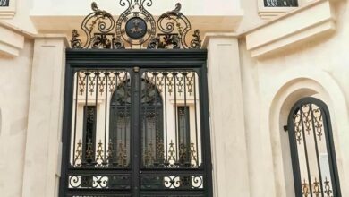 6 مدل درب پارکینگ کشویی محوطه
