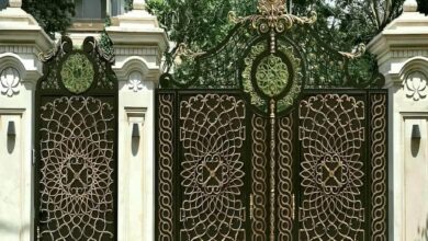 12 طرح درب ویلایی پارکینگ دو لنگه