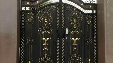 12 مدل درب حیاط پانل دار