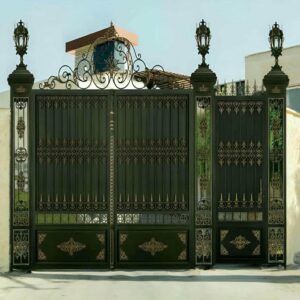 12 طرح درب فلزی لاکچری نمای ویلا