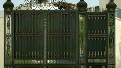 12 طرح درب فلزی لاکچری نمای ویلا