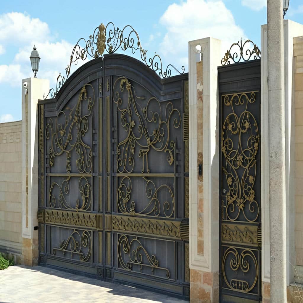 6 طرح درب حیاط ویلایی قوسی
