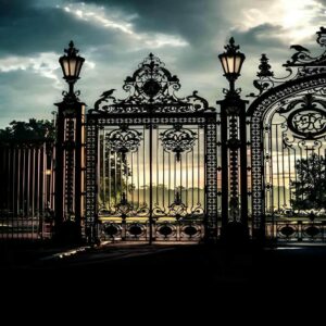 12 مدل درب حیاط کتیبه دار