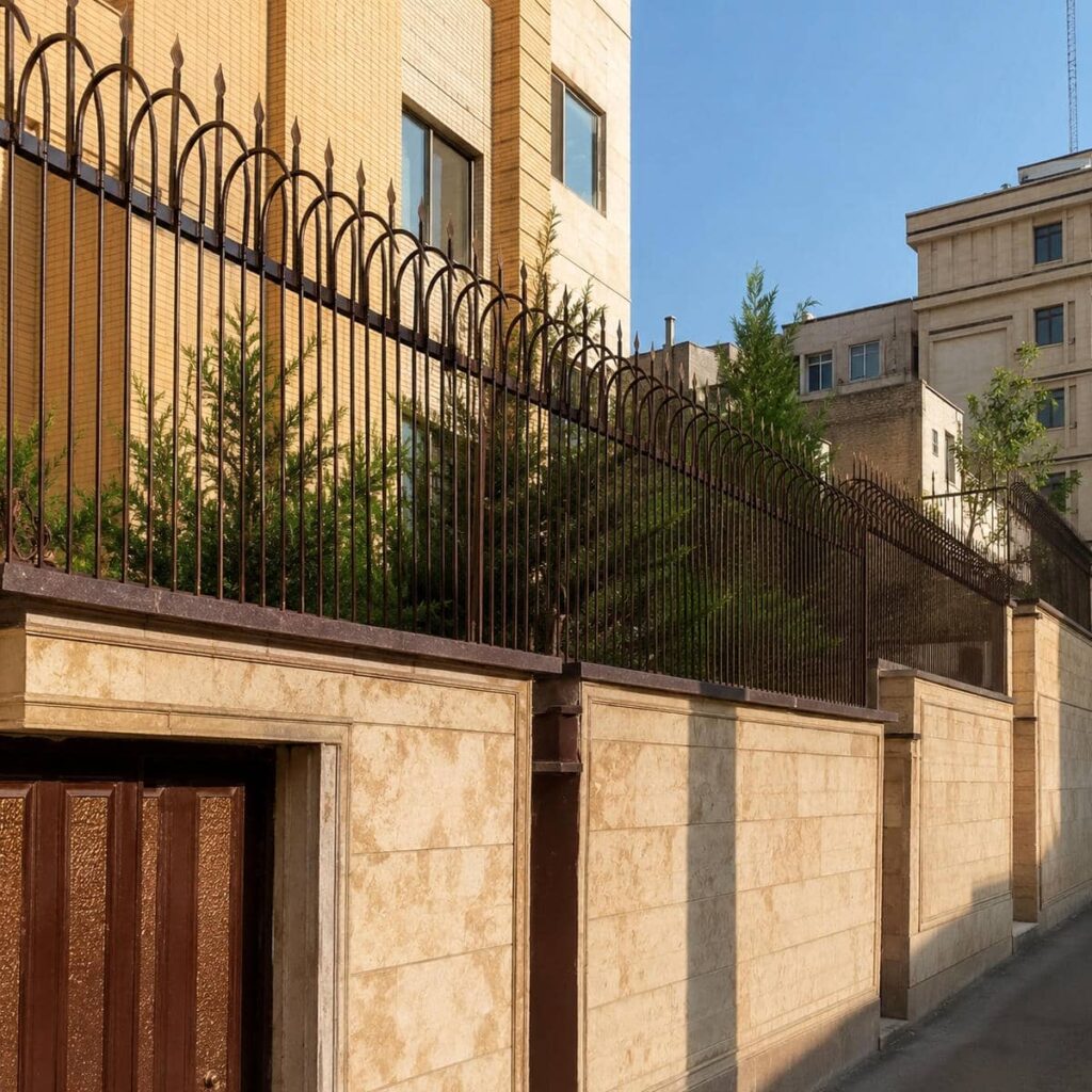 قیمت حفاظ دیوار حیاط مسکونی با پوشش مطمئن