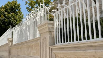 8 طرح حفاظ روی دیوار حیاط مسکونی