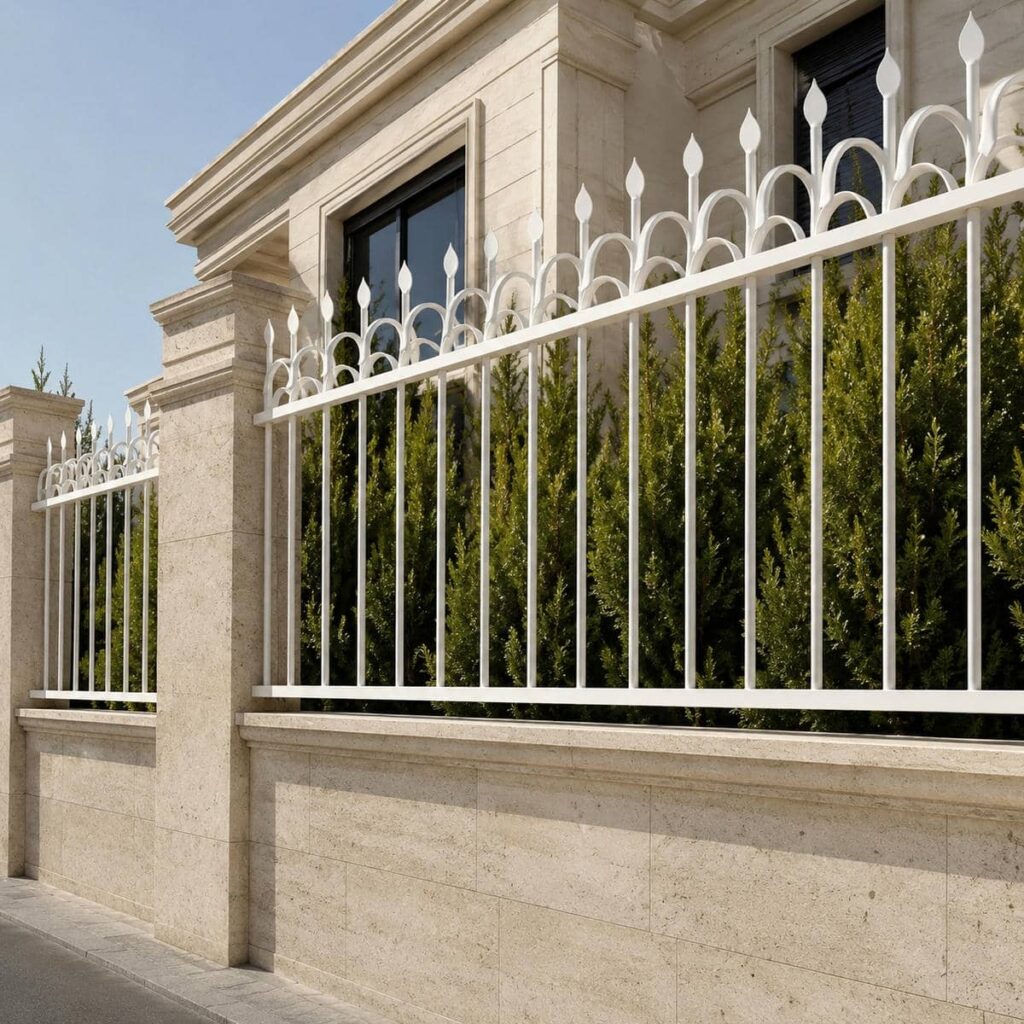 خرید حفاظ دیوار فلزی ردیفی برای امنیت ورودی