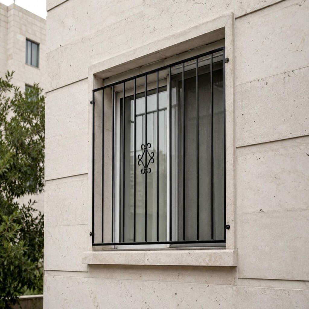 تعمیر حفاظ پنجره قاب دار دارای لقی و خوردگی