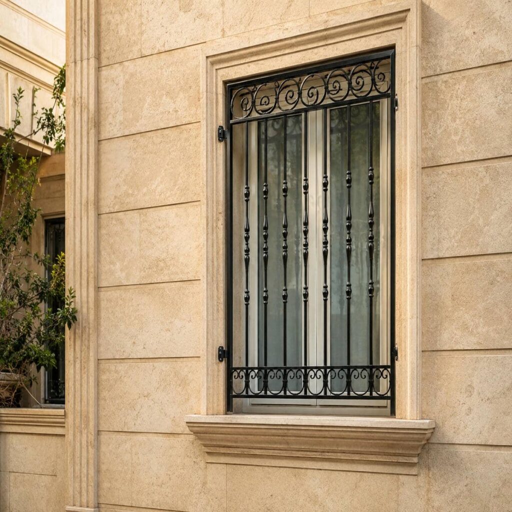 قیمت حفاظ پنجره میله عمودی متناسب با ابعاد و امنیت