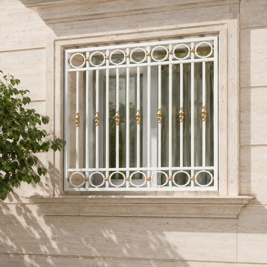 مدل شبکه‌ای حفاظ پنجره دوجداره برای حریم و آرامش