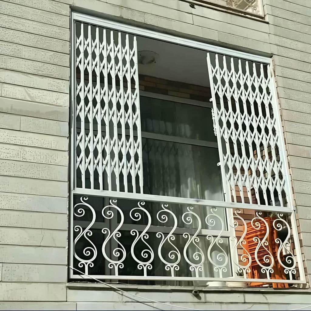 مدل دو لنگه حفاظ پنجره ریلی برای کنترل رفت‌وآمد