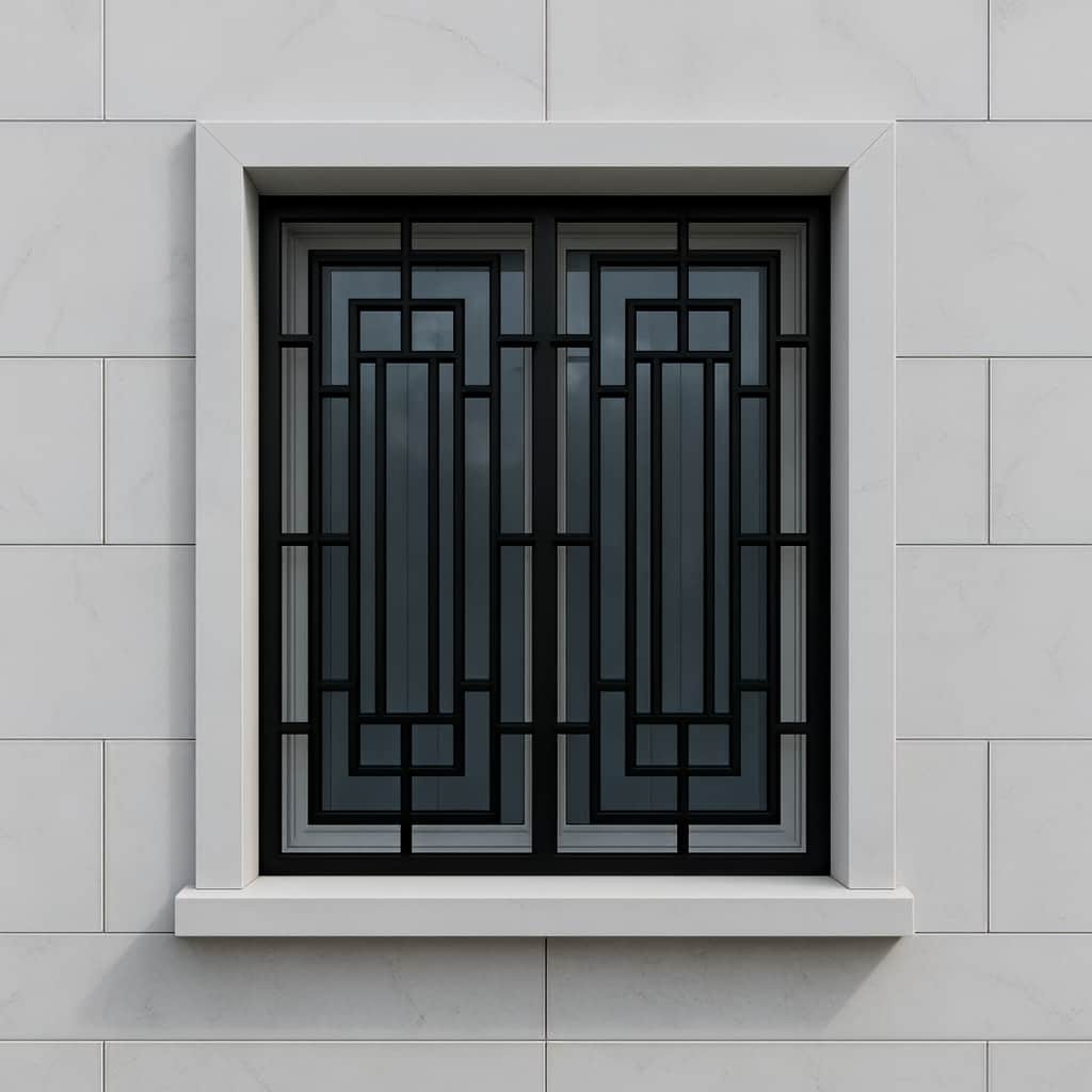 نرده پنجره با طرح کلاسیک