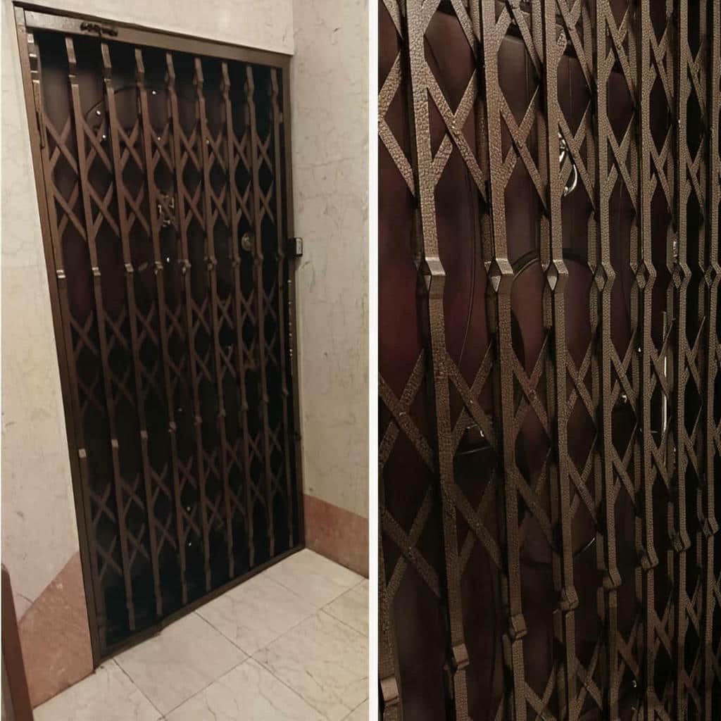 حفاظ آکاردئونی ورودی ساختمان