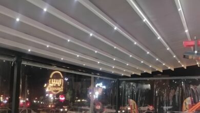 سایبان پارکینگ بازویی خودرو