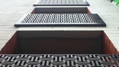 نرده آلومینیومی بالکن مدرن