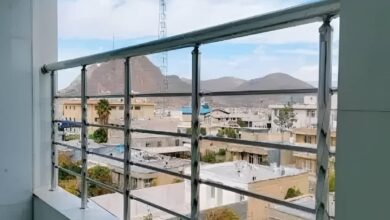 حفاظ بالکن فلزی با طراحی مدرن ویلایی