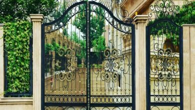 درب فرفورژه فلزی دکوراتیو