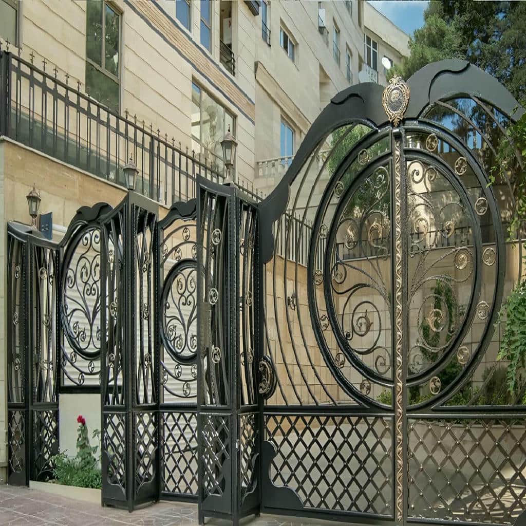 درب آهنی مدرن با پوشش رنگ مات درب آهنی مدرن با پوشش رنگ مات
