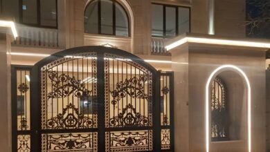 درب لاکچری حیاط فلزی لوکس