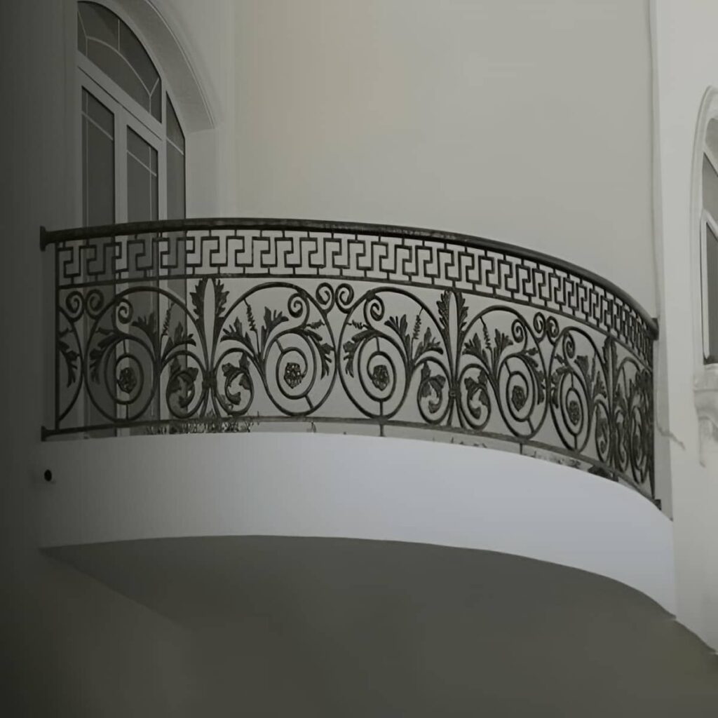هندریل راه پله با پوشش رنگی مقاوم