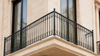 هندریل راه پله فلزی بازسازی ساختمان