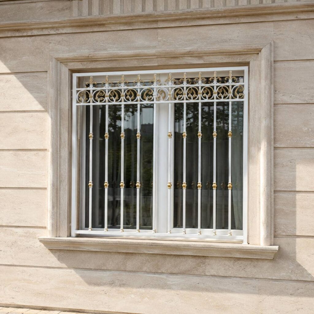 حفاظ پنجره آهنی با جوشکاری تمیز