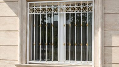 حفاظ پنجره آهنی با جوشکاری تمیز