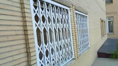 حفاظ پنجره متحرک فلزی با طراحی متحرک