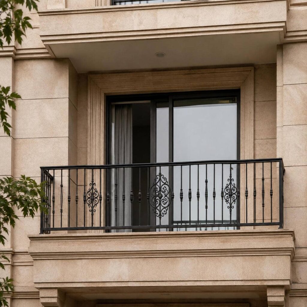 نرده بالکن تزئینی برای تراس در گرگان